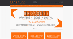 Desktop Screenshot of broadlee.co.uk