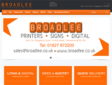 Tablet Screenshot of broadlee.co.uk